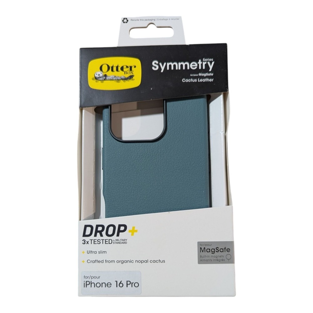 M1. OtterBox Apple iPhone 16 Pro Symmetry Cactus Leather MagSafe‎ Case - Green